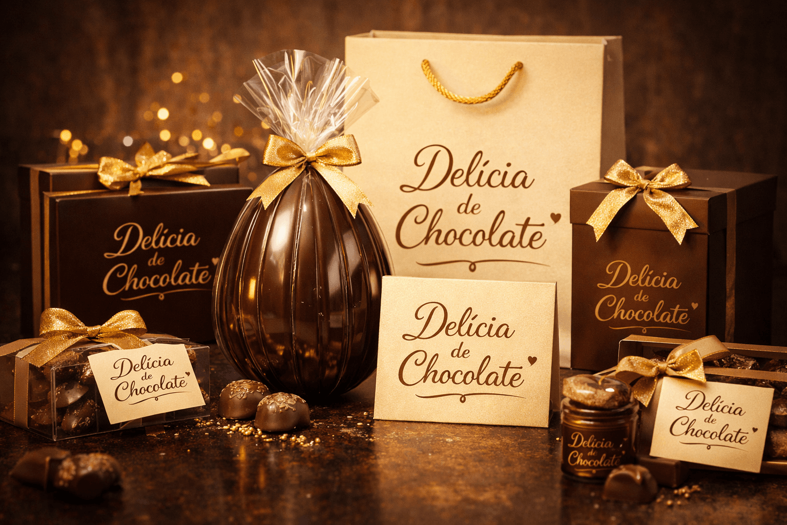 Delícia de Chocolate — Ovos de Páscoa artesanais